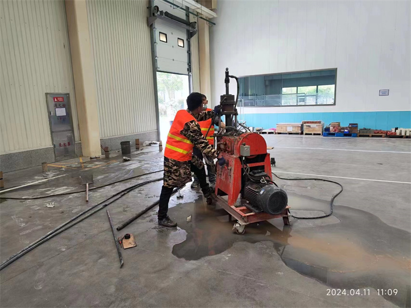 北川厂房地面下沉塌陷注浆加固施工